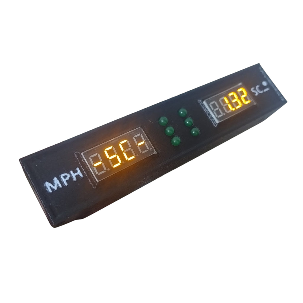 Slot Car Speedometer – Dual Lane Speed Measurement System (All Scales)